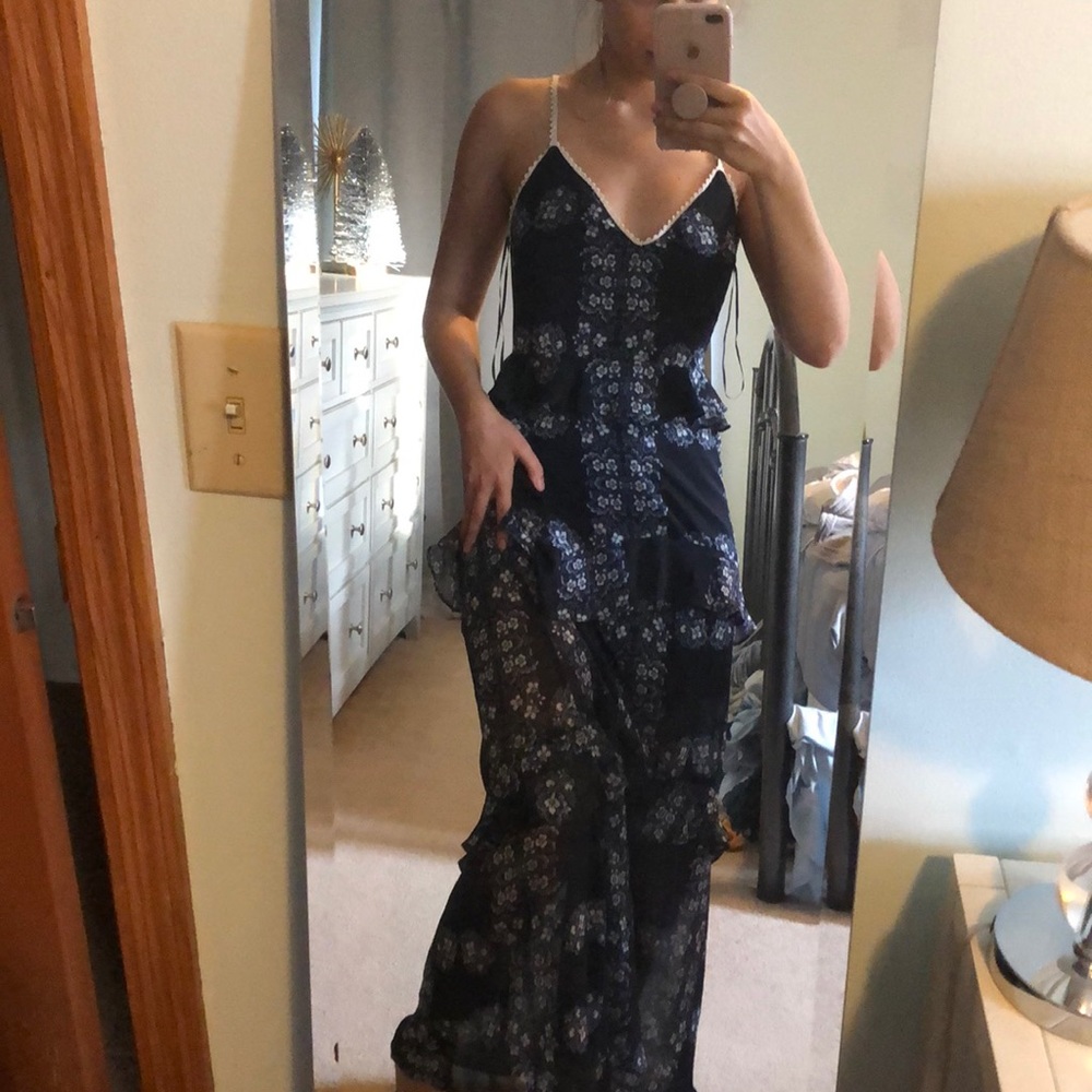 Brand new dress from ShopBop! Navy floral pattern